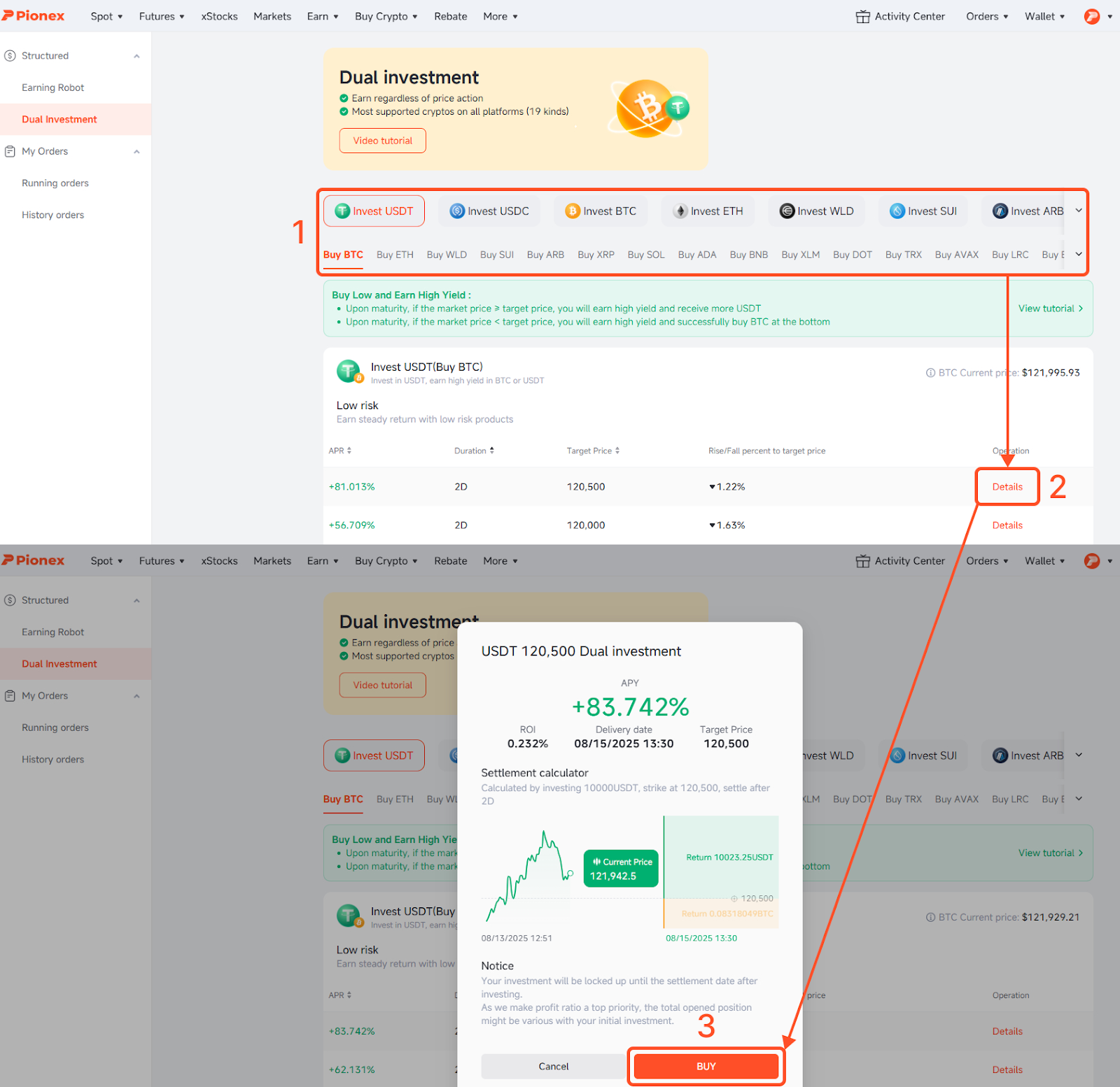 Dual Investment – Pionex Help Center