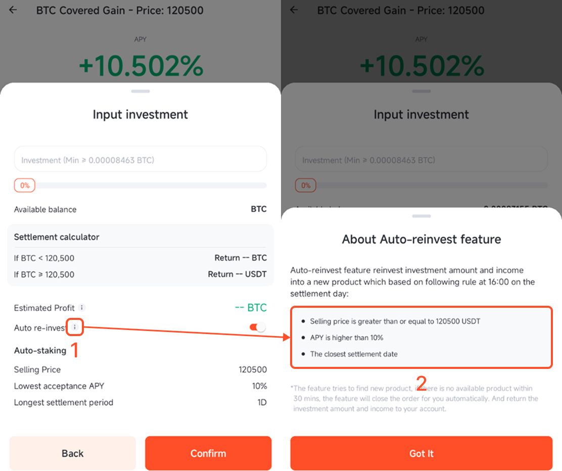Covered Gain – Pionex Help Center