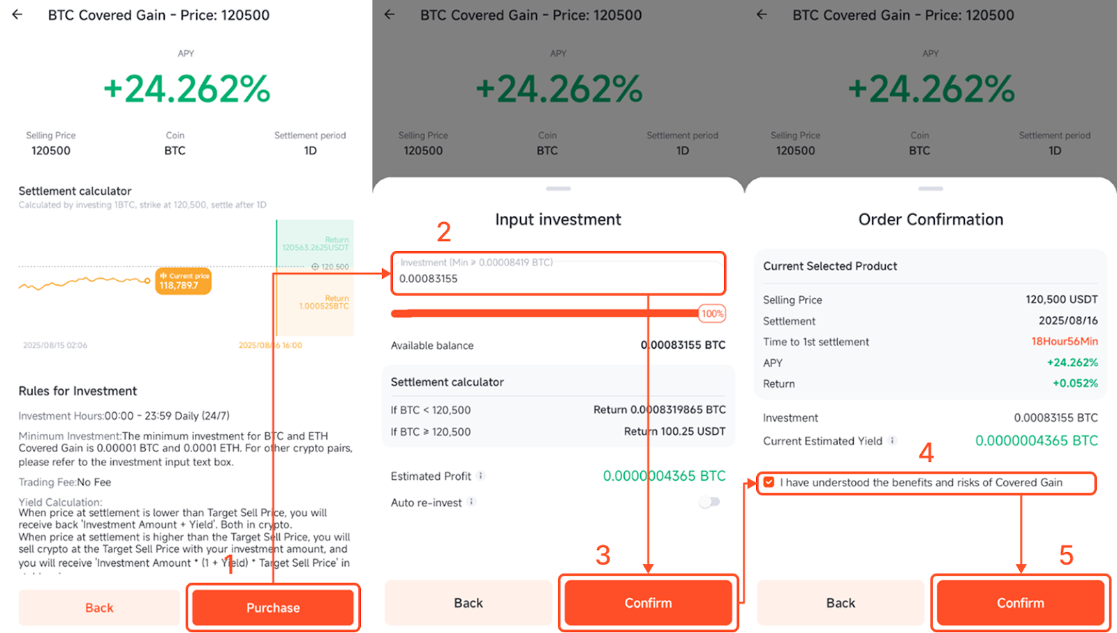 Covered Gain – Pionex Help Center