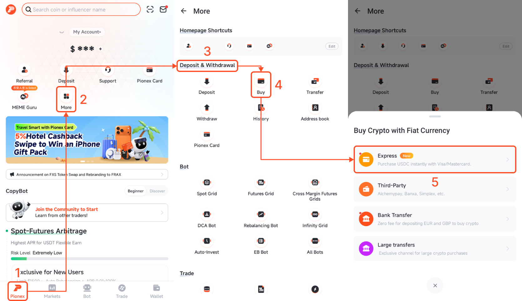 How to Buy Crypto with a Bank Card on Pionex – Pionex Help Center