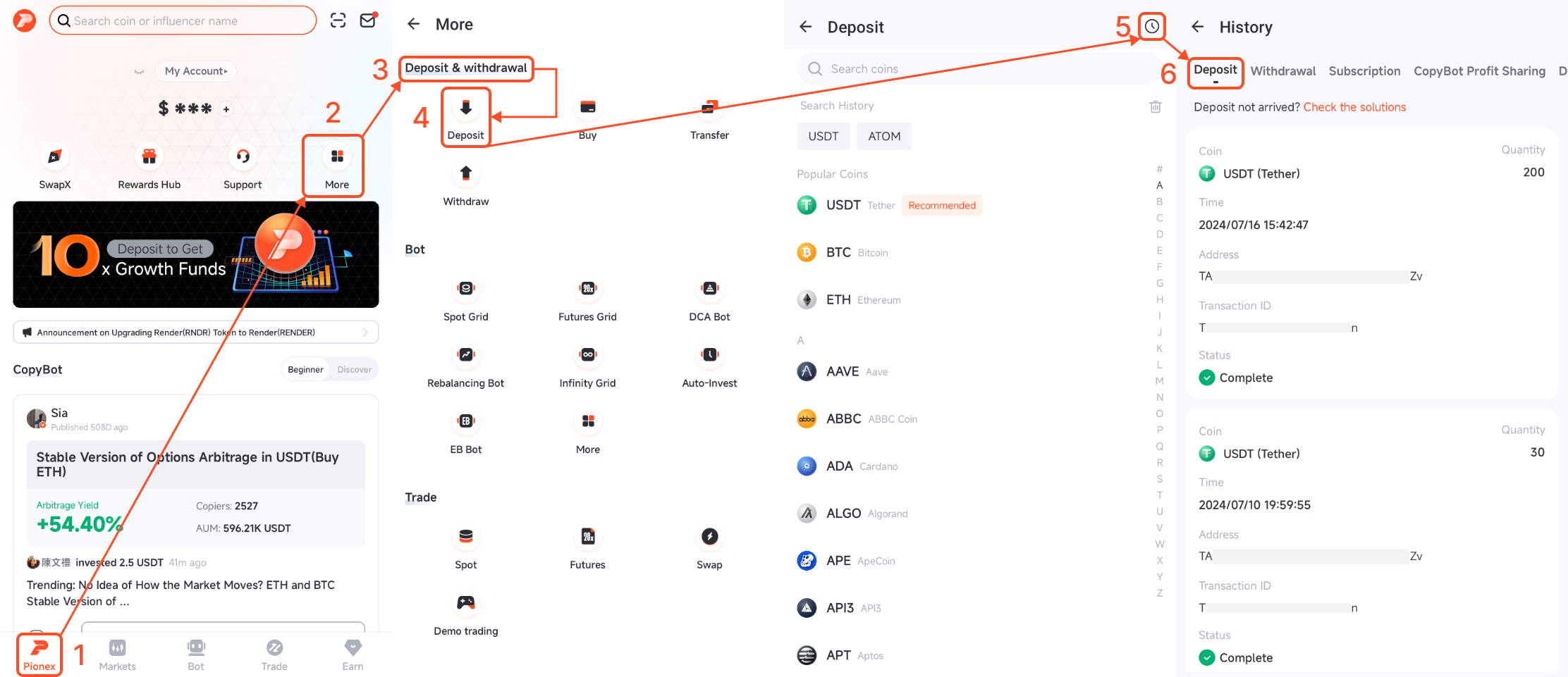 How to View Deposit Status at Pionex 1.png