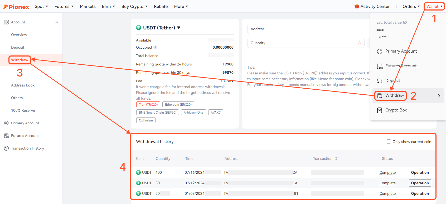 How to View Withdrawal Status at Pionex 2.png